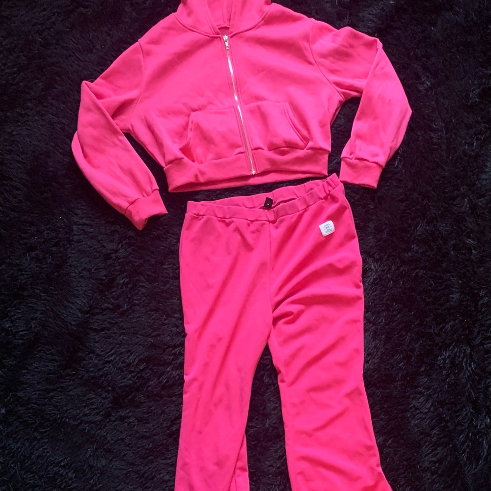 Vibrant Pink Tracksuit Set